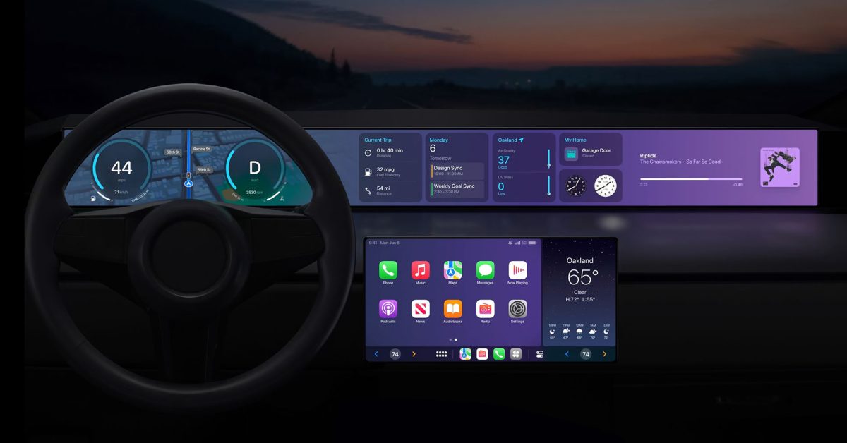 CarPlay нового поколения обнаружен в публичной базе данных В открытой базе данных появились первые признаки подготовки к запуску обновленной версии CarPlay. Новая система позволит контролировать основные функции автомобиля и отображать важную информацию на нескольких экранах одновременно. Apple впервые