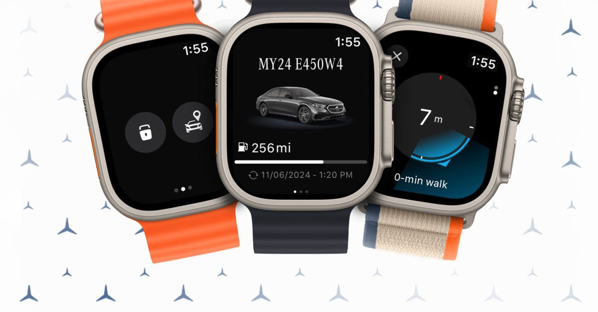 Mercedes-Benz выпустил приложение для Apple Watch Mercedes-Benz разработал новое приложение для Apple Watch, позволяющее управлять автомобилем со смарт-часов. Владельцы получили возможность дистанционно запускать и глушить двигатель, следить за уровнем топлива, проверять закрытие д