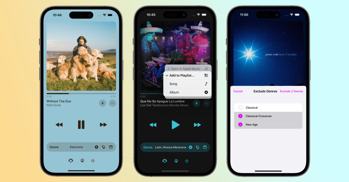 Univershuffle: новый способ открывать музыку в Apple Music Приложение Univershuffle предлагает уникальный подход к поиску музыки в Apple Music. В отличие от стандартного алгоритма перемешивания, оно использует весь музыкальный каталог сервиса, а не только сохраненные треки.