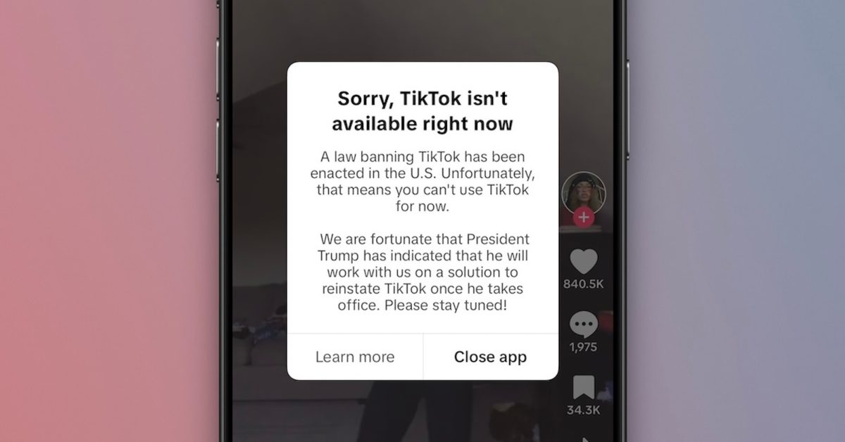 TikTok прекращает работу в США Социальная сеть TikTok объявила о прекращении работы на территории США. Это решение стало следствием принятого американскими властями закона, который обязывает китайскую компанию ByteDance продать платформу американским владельцам. Новый закон предоставляет ByteDance