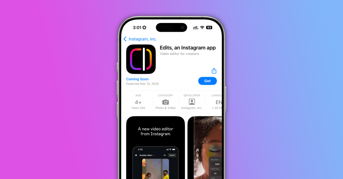 Instagram анонсирует новое приложение Edits на фоне запрета TikTok и CapCut, запуск которого состоится в следующем месяце