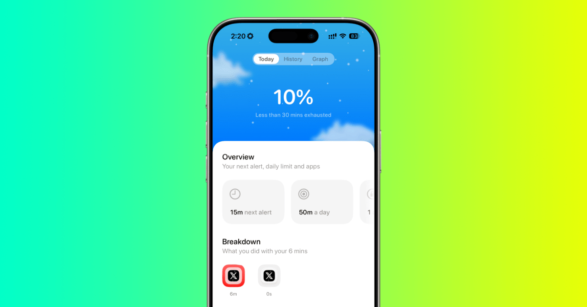Inscreen: новый взгляд на экранное время iPhone Приложение Inscreen предлагает альтернативный подход к анализу времени, проведенного за экраном iPhone. В отличие от встроенной функции Screen Time, оно фокусируется на качественных показателях использования устройства. Inscreen отслеживает не только общую прод