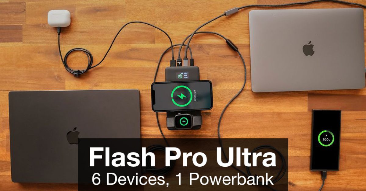 Flash Pro Ultra: первый в мире PowerBank с двумя OLED-дисплеями и мощностью 275 Вт Компания chargeasap представила уникальное зарядное устройство Flash Pro Ultra. Главная особенность новинки — два OLED-дисплея, отображающих подробную информацию о процессе зарядки подключ