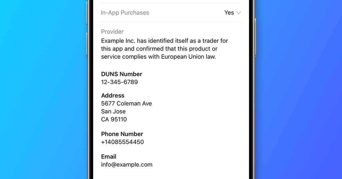 Apple начала удалять из европейского App Store приложения, разработчики которых не указали контактную информацию "трейдера" в соответствии с требованиями Закона о цифровых рынках (DMA). Согласно новым правилам, разработчики должны предоставить юридический адрес, электронную почту и номер телеф