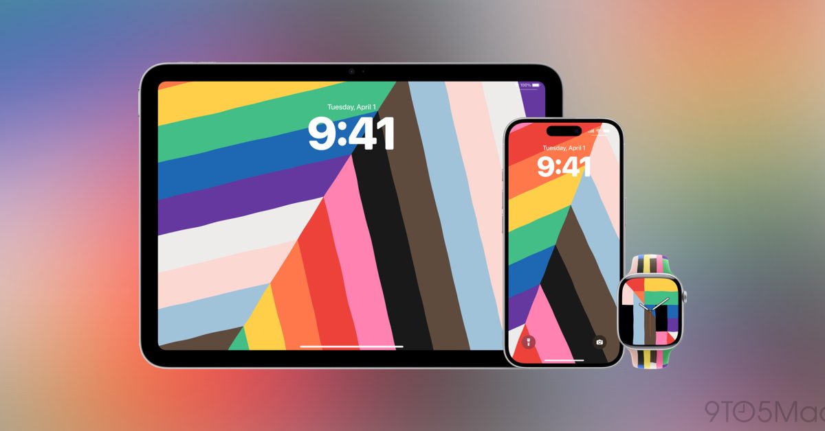 Apple объявляет о новых Apple Watch Pride band, циферблате и обоях 2025 года