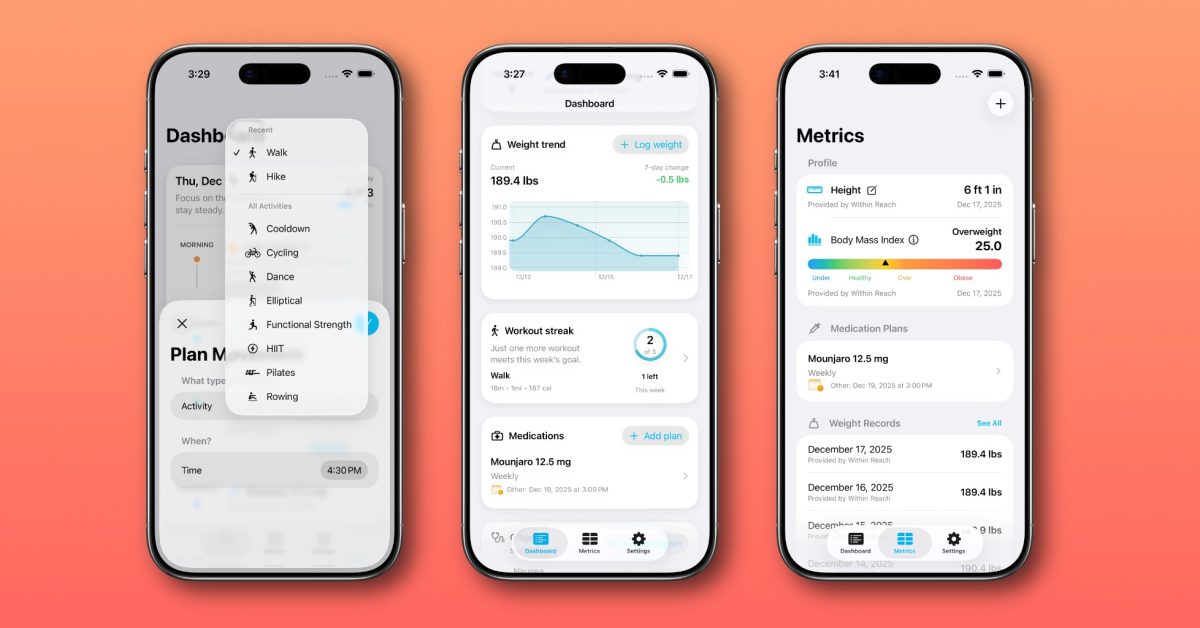 Инди-приложение в центре внимания: «Within Reach» поможет отслеживать ваш путь к снижению веса