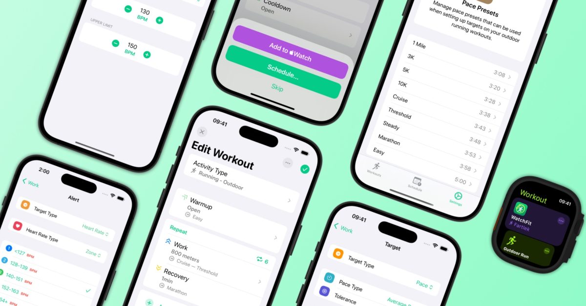 Инди-приложение в центре внимания: «WatchFit» позволяет создавать индивидуальные тренировки для Apple Watch