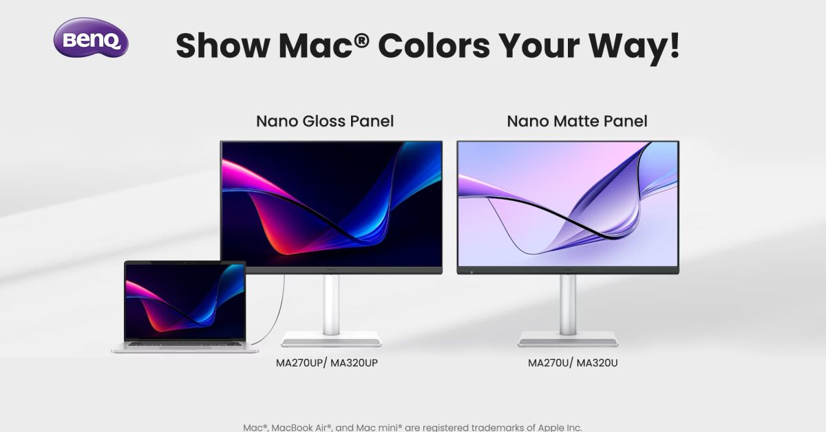 Мониторы BenQ MA воспроизводят цвета в точности как экран MacBook — и вы можете выиграть такой!