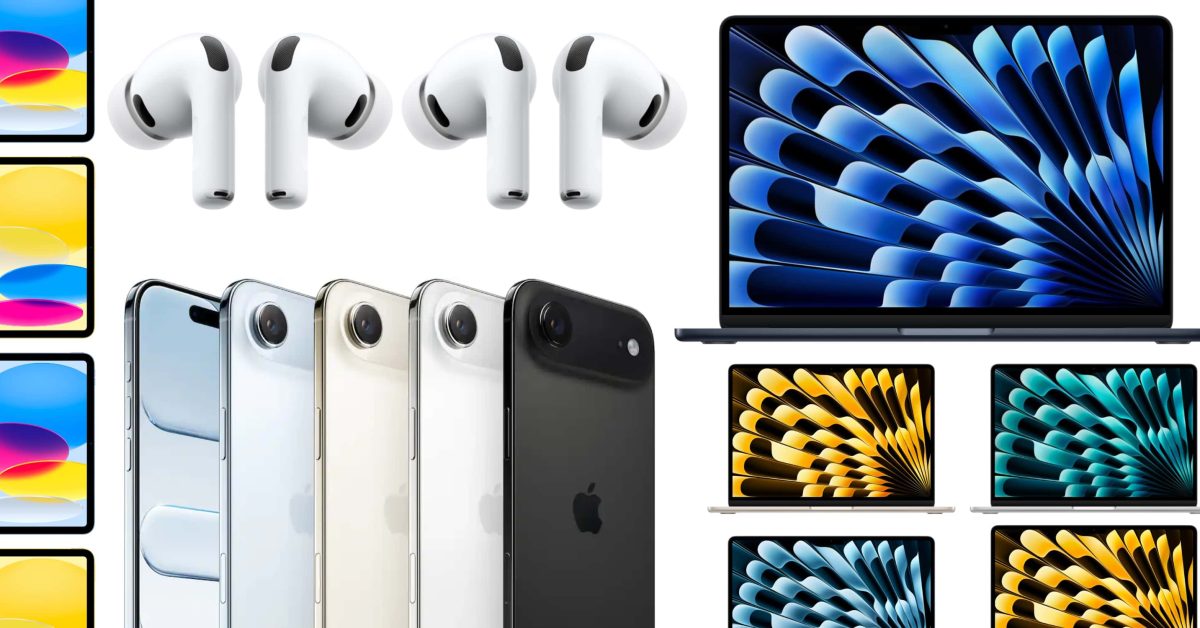 Скидки: новый разблокированный iPhone Air со скидкой $150, MacBook Air до $300 от первоначальной цены, 24GB MacBook Pro с M5, iPad за $299 и другие предложения